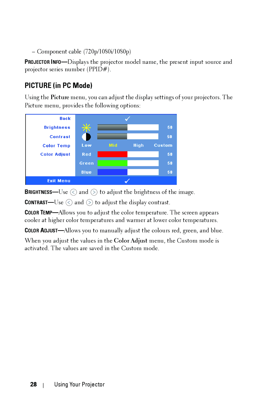 Dell 1609WX manual Picture in PC Mode 