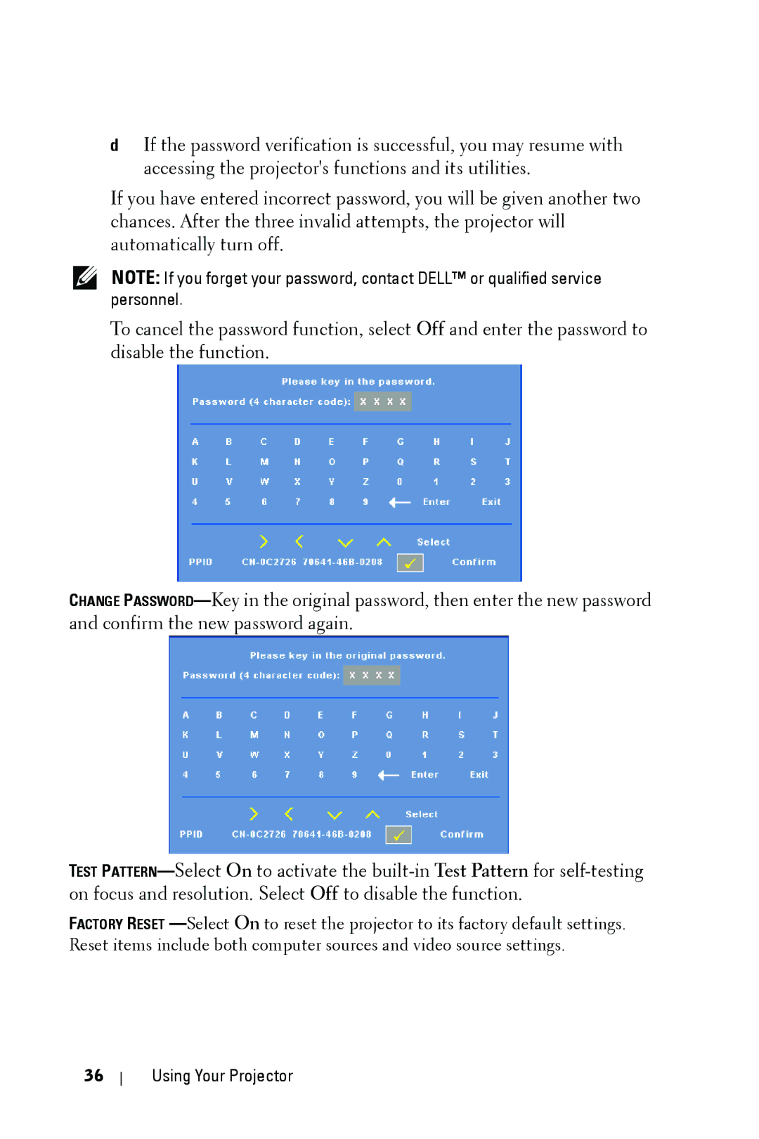 Dell 1609WX manual Using Your Projector 