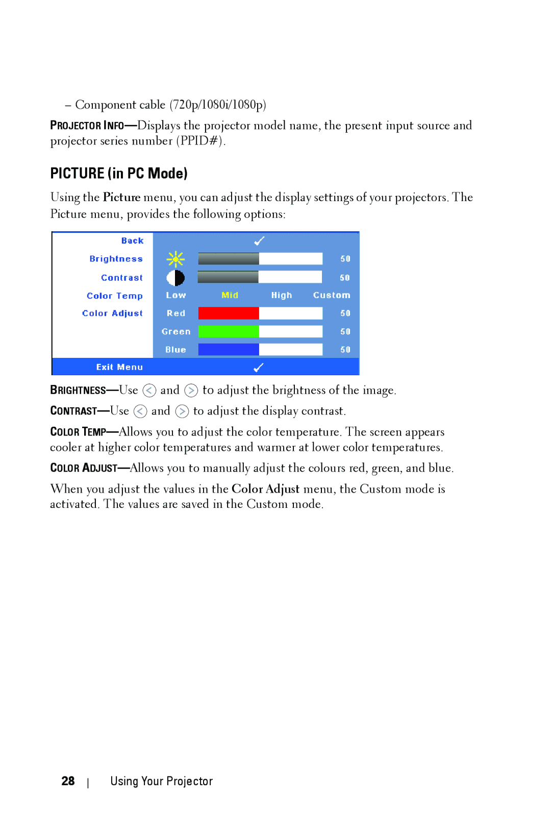 Dell 1609WX manual Picture in PC Mode 