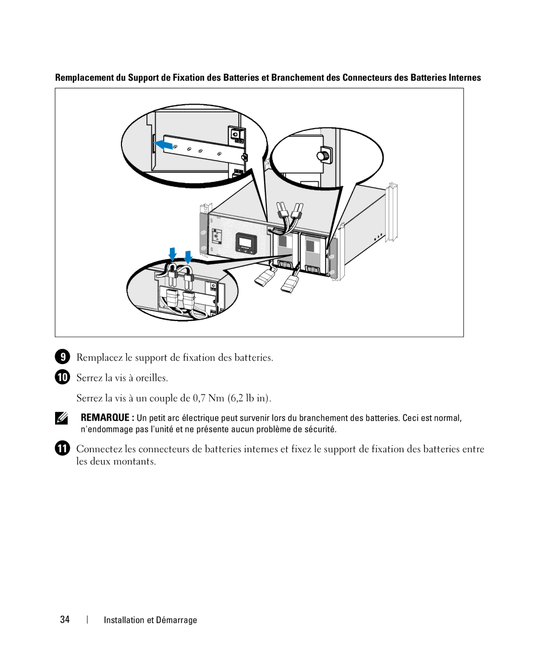 Dell 1642018871 manual Installation et Démarrage 