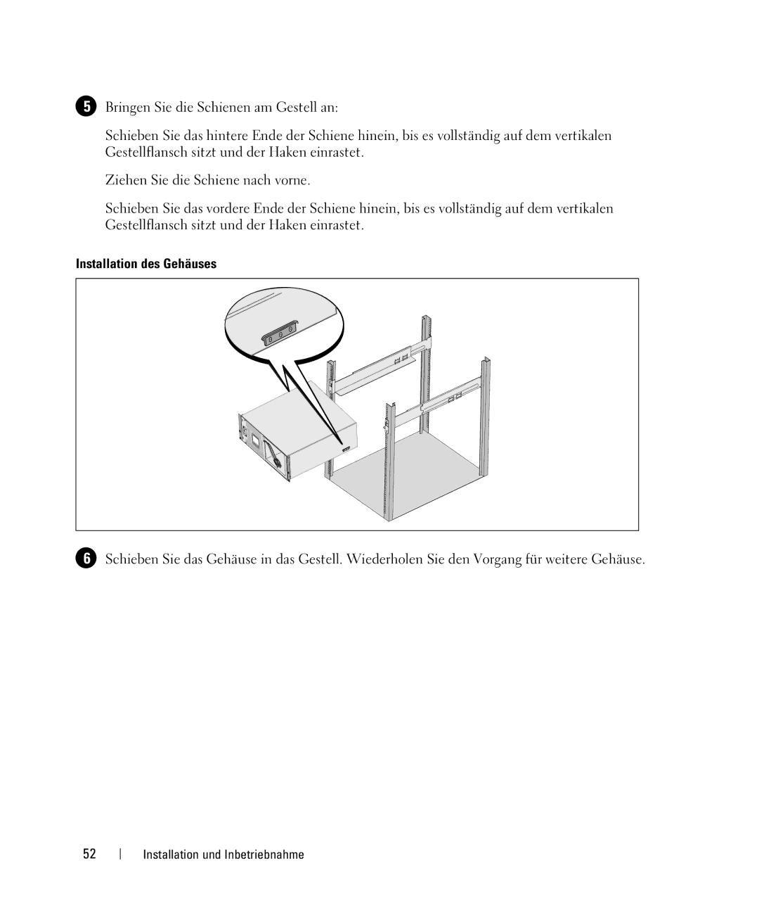 Dell 1642018871 manual Installation des Gehäuses 