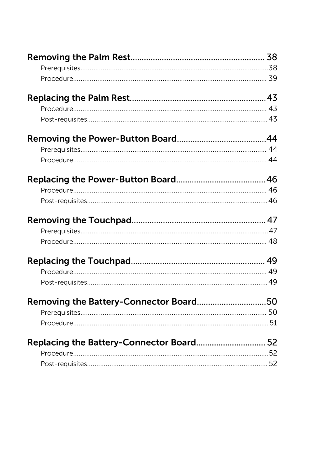 Dell P264001, 17-5748, 9264 owner manual Removing the Palm Rest 