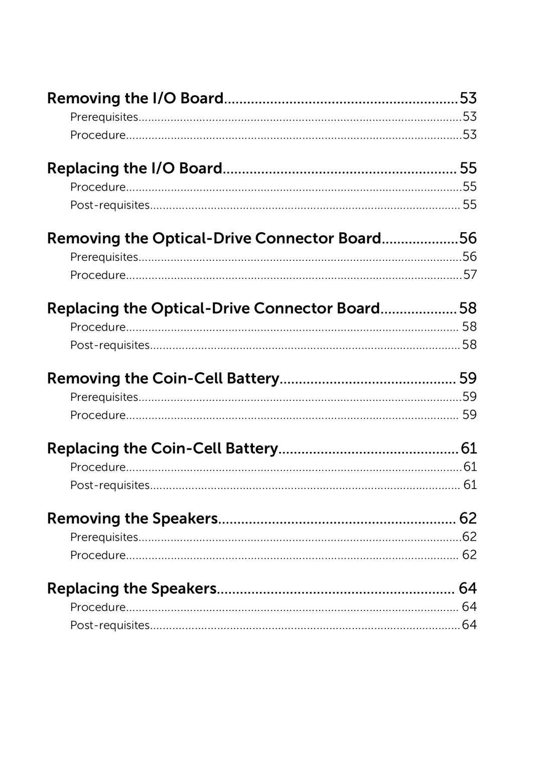 Dell 17-5748, 9264, P264001 owner manual Removing the I/O Board 