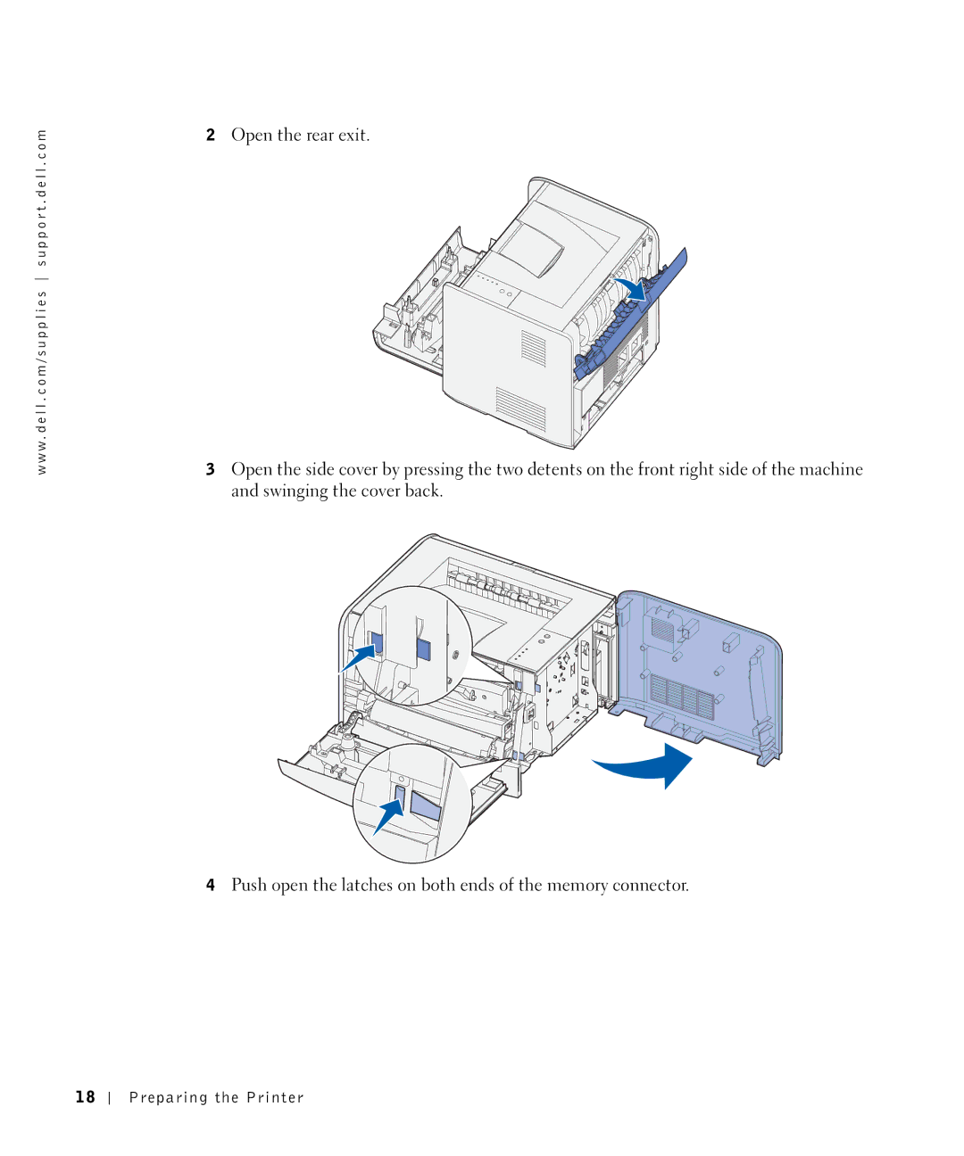 Dell 1700N owner manual Preparing the Printer 