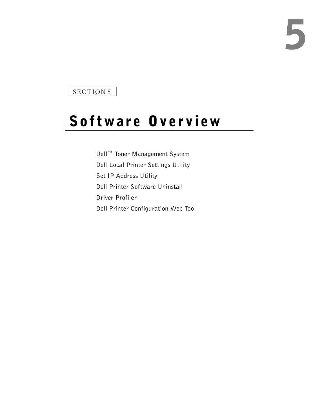 Dell 1700N owner manual Software Over view 