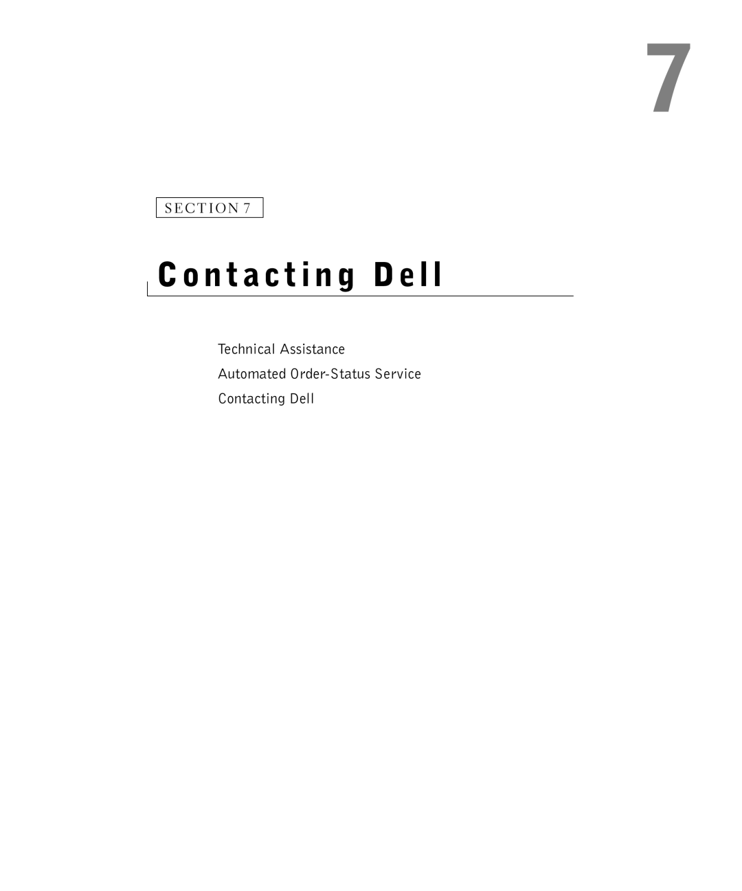 Dell 1700N owner manual Contacting Dell 