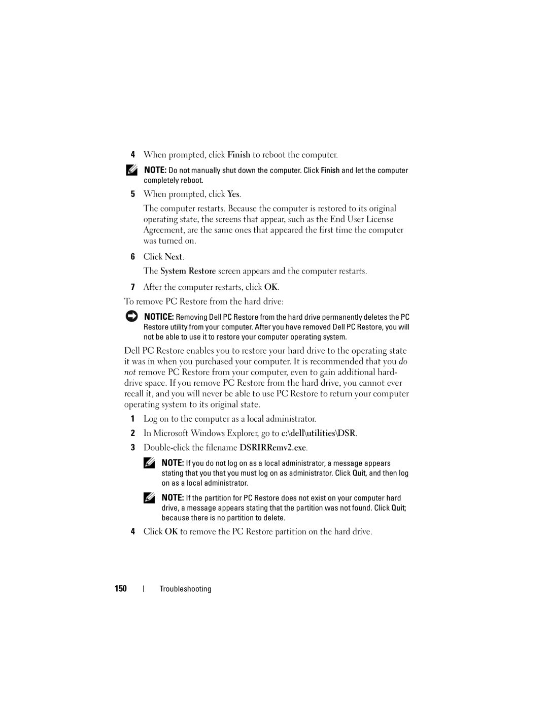 Dell 1700 manual Troubleshooting 