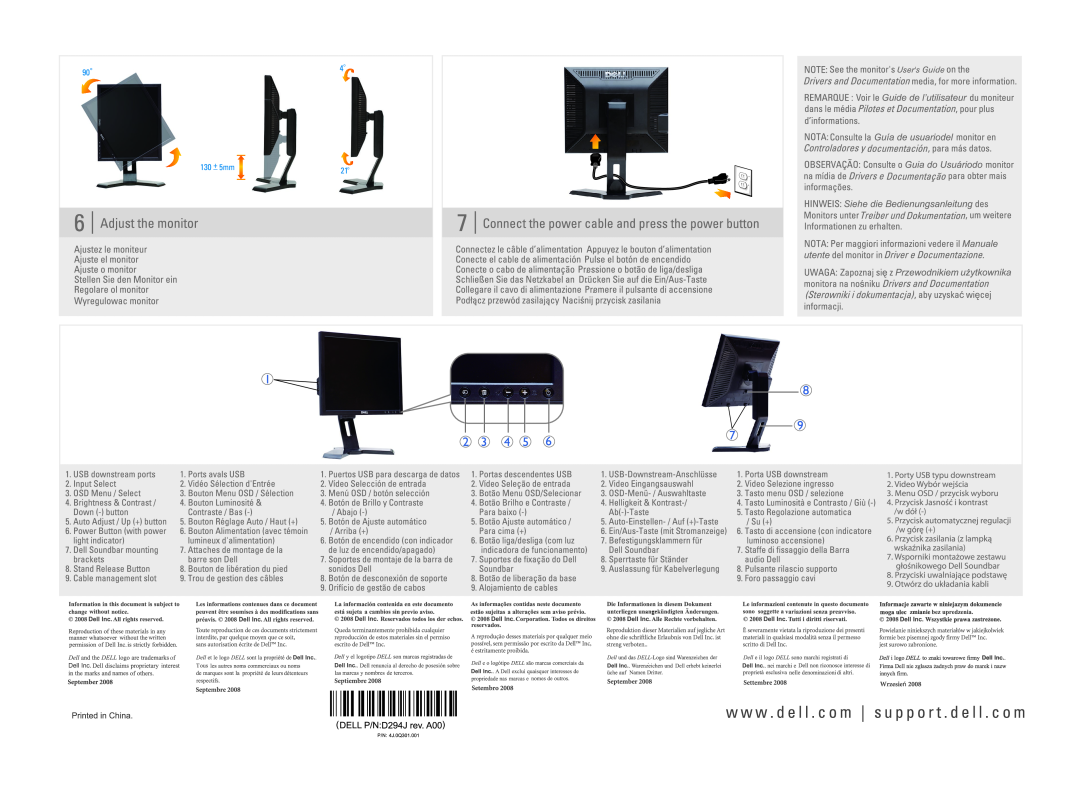 Dell 1708FP-BLK manual 