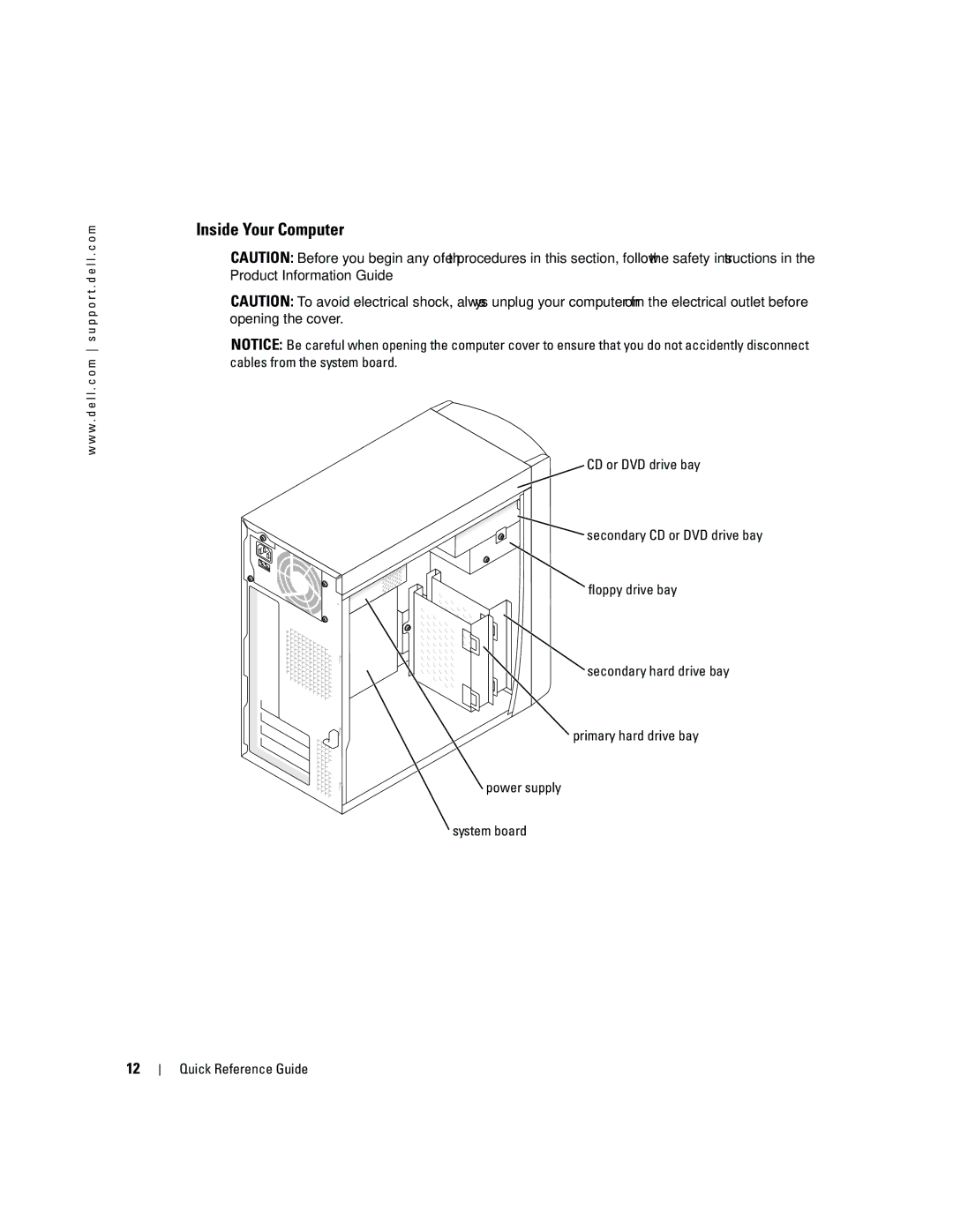 Dell 170L manual Inside Your Computer 