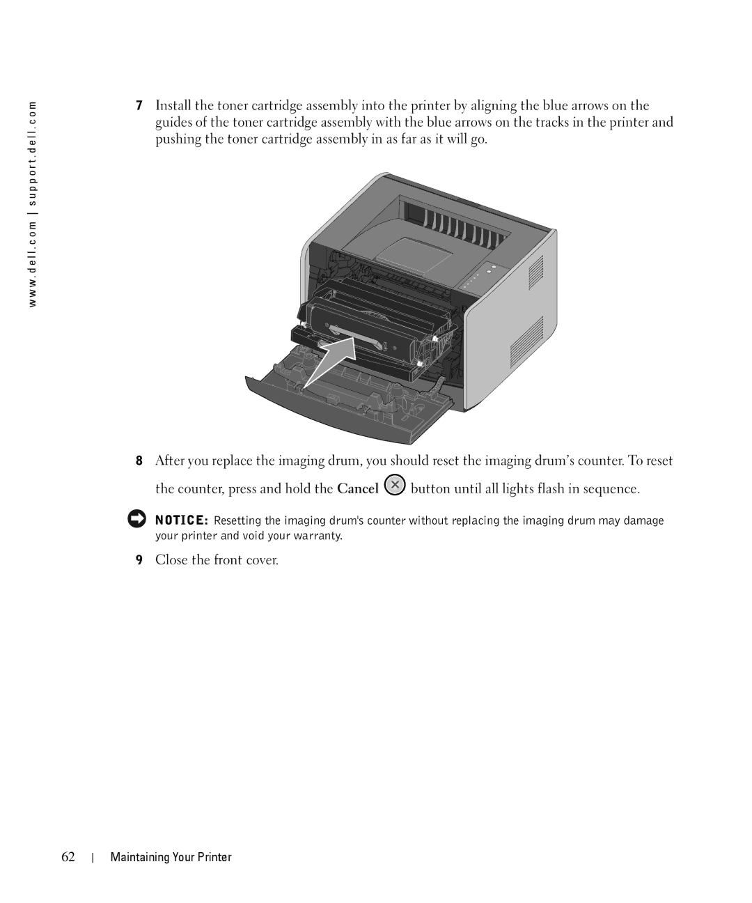 Dell 1710n owner manual Maintaining Your Printer 