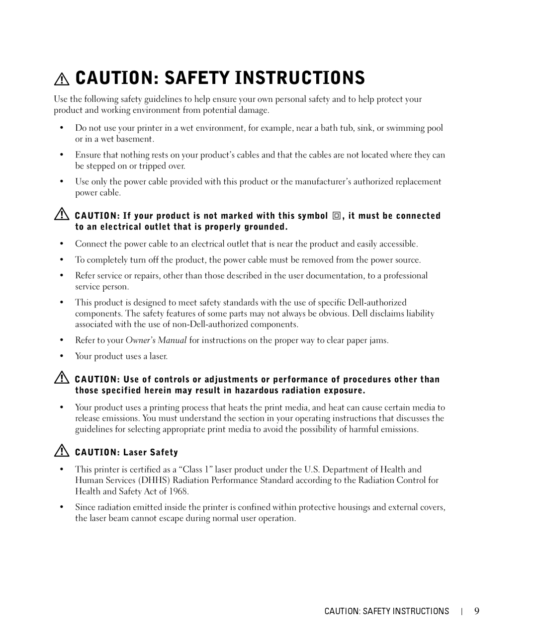 Dell 1710n owner manual 