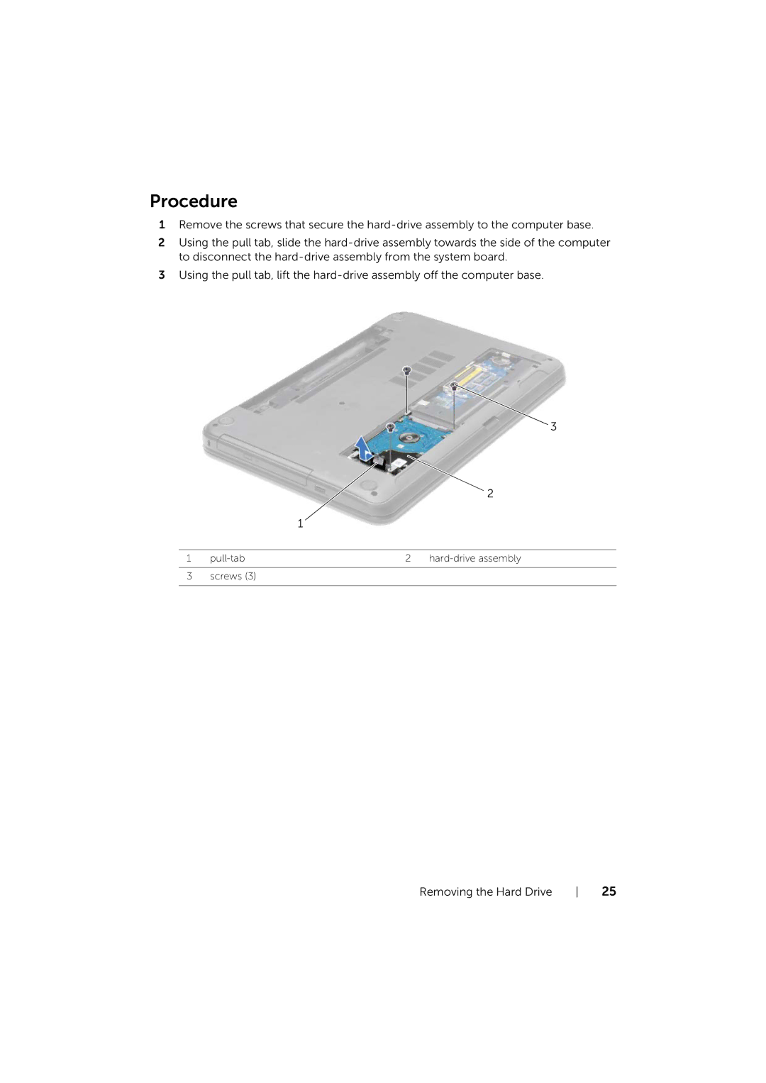 Dell 17/17R manual Pull-tab 