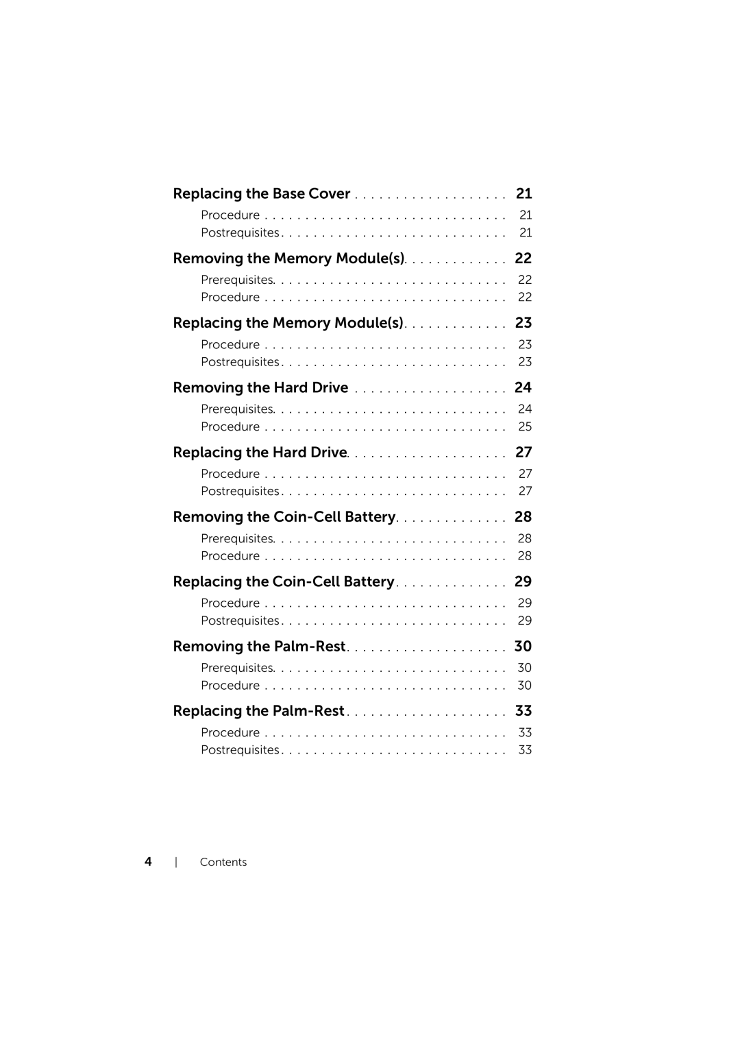 Dell 17/17R manual Removing the Memory Modules 