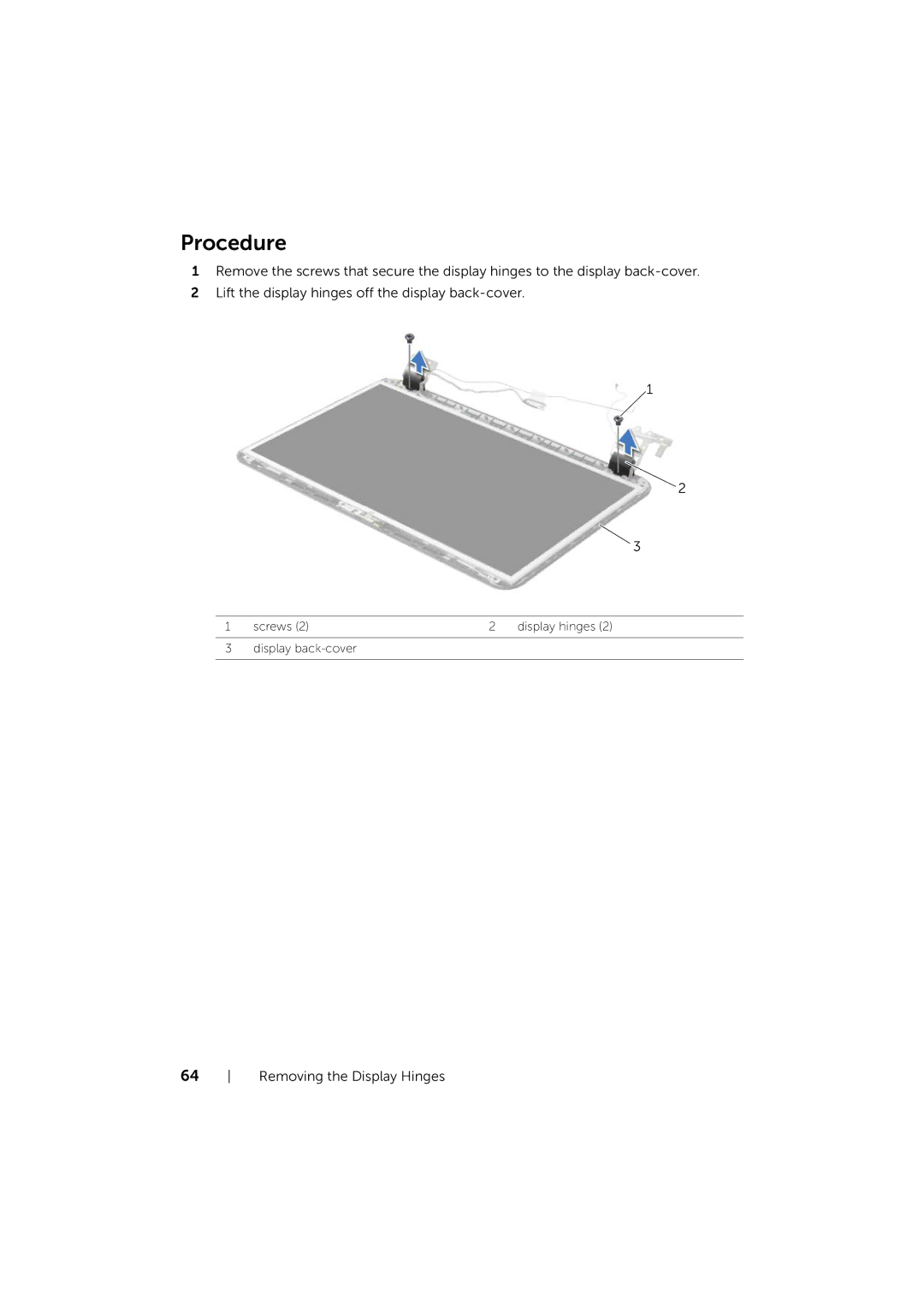 Dell 17/17R manual Display back-cover 