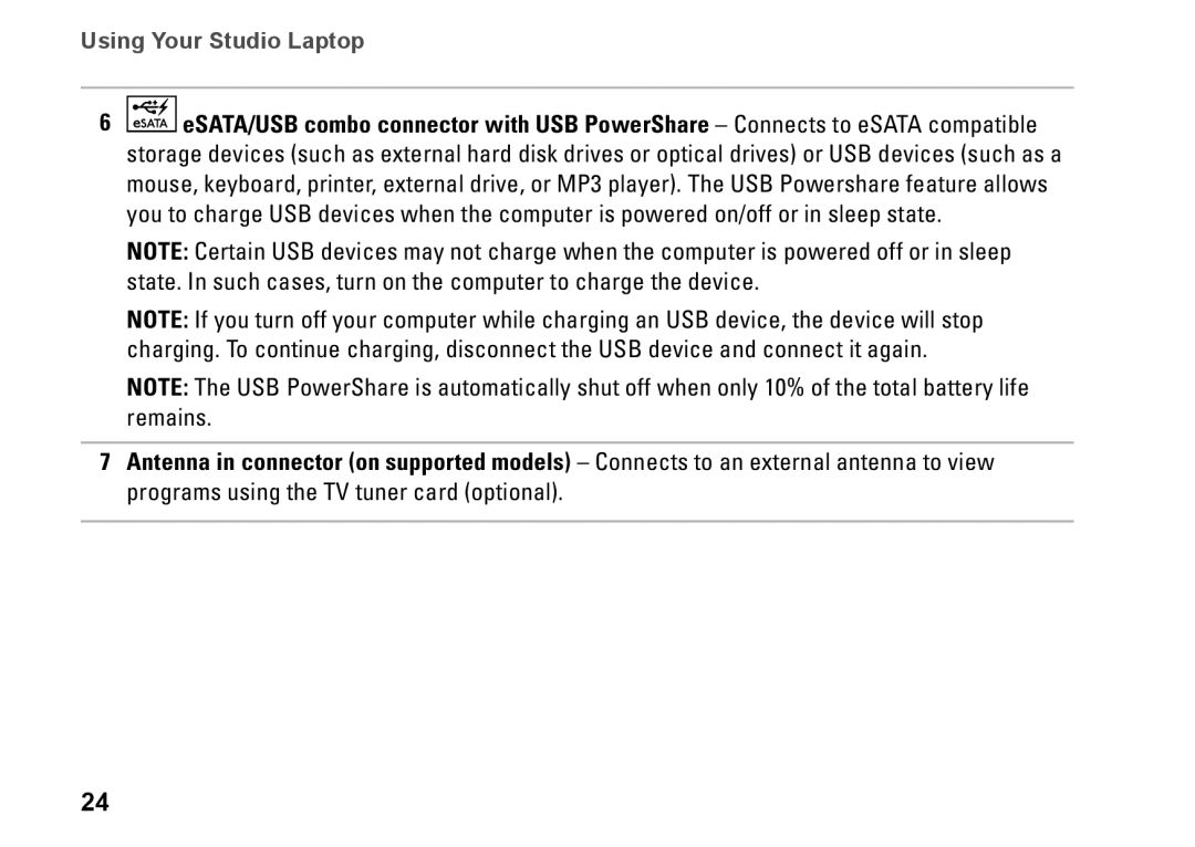 Dell P02E001, 1747, 1745, 0K027RA00 setup guide Using Your Studio Laptop 