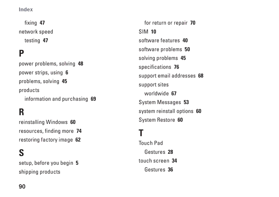 Dell P02E001, 1747, 1745, 0K027RA00 setup guide Fixing 47 network speed testing 