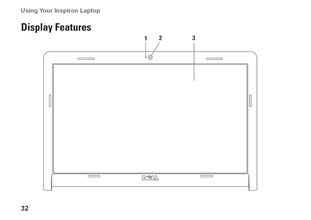 Dell P07E001, 1764, P07E series, H0JMM setup guide Display Features 