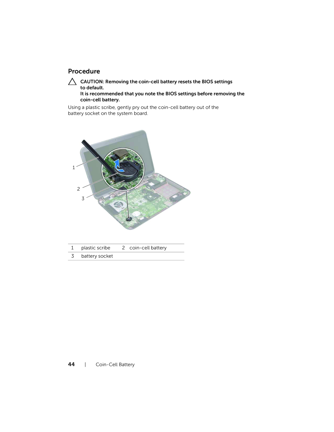 Dell 17R-5720, 17R-7720 owner manual Procedure 