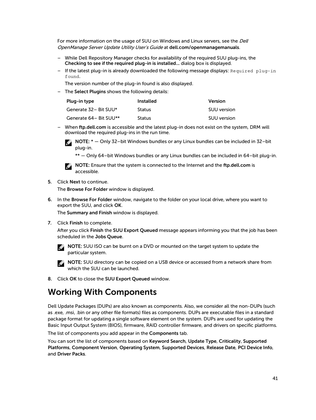 Dell 1.8 manual Working With Components 