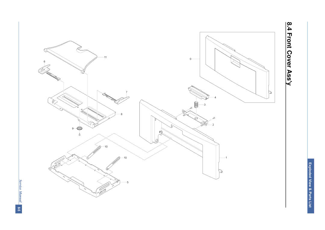 Dell 1815DN service manual Front Cover Assy 