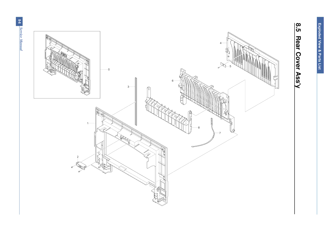 Dell 1815DN service manual Rear Cover Assy 