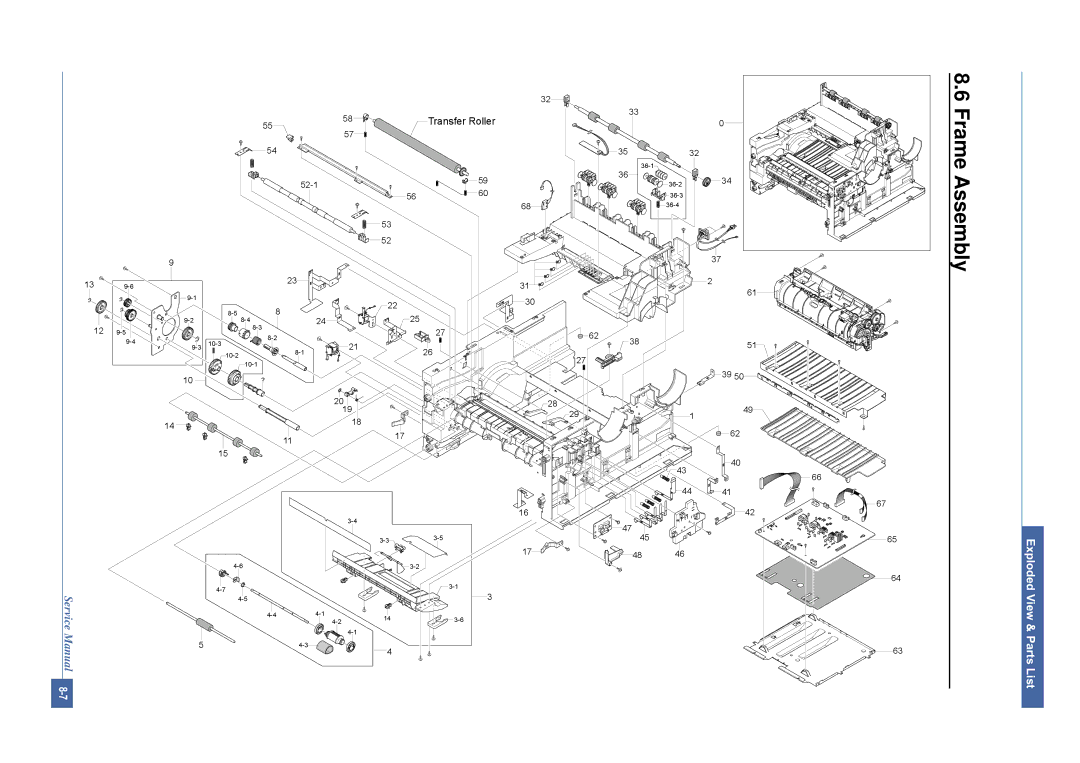 Dell 1815DN service manual Frame Assembly 