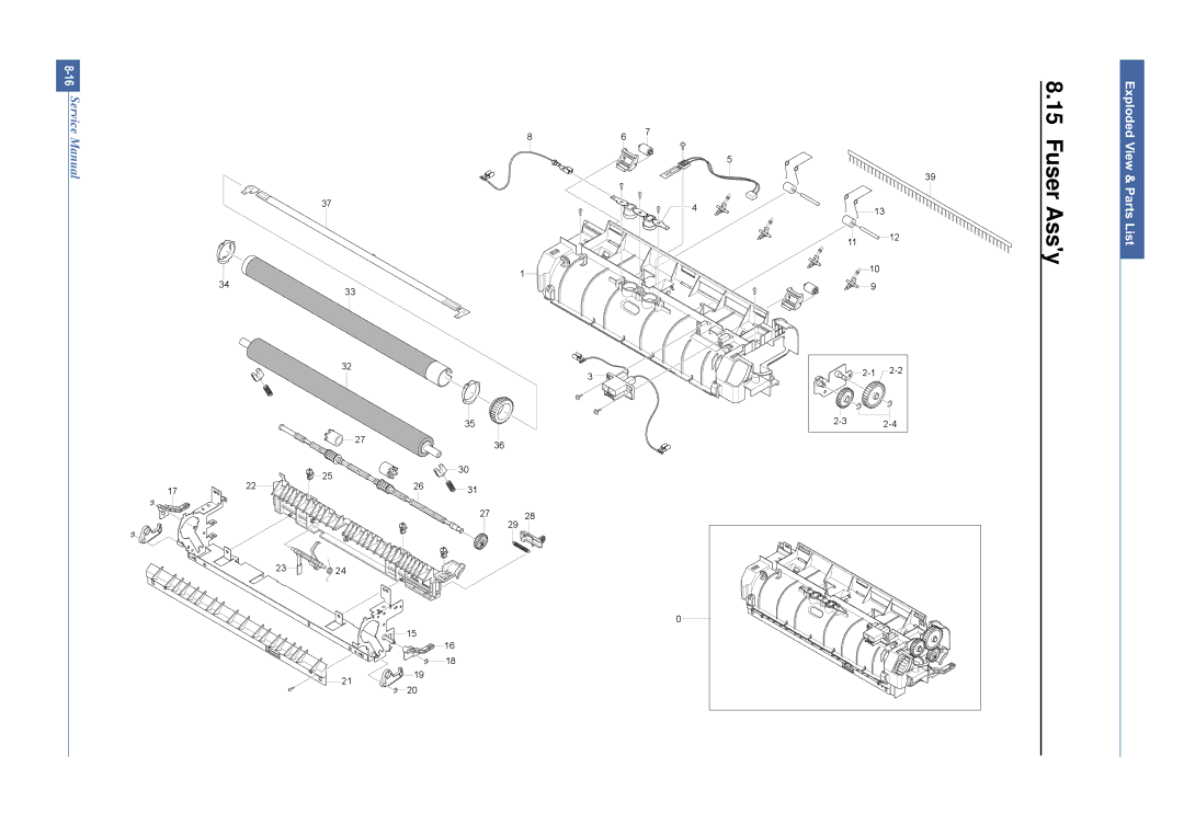 Dell 1815DN service manual Fuser Assy 