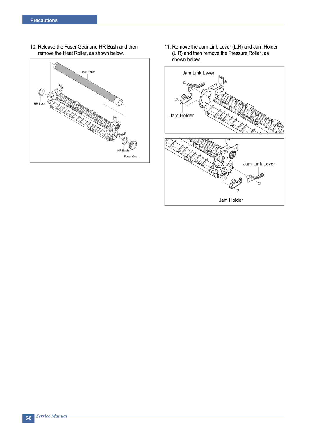 Dell 1815DN service manual Jam Holder 