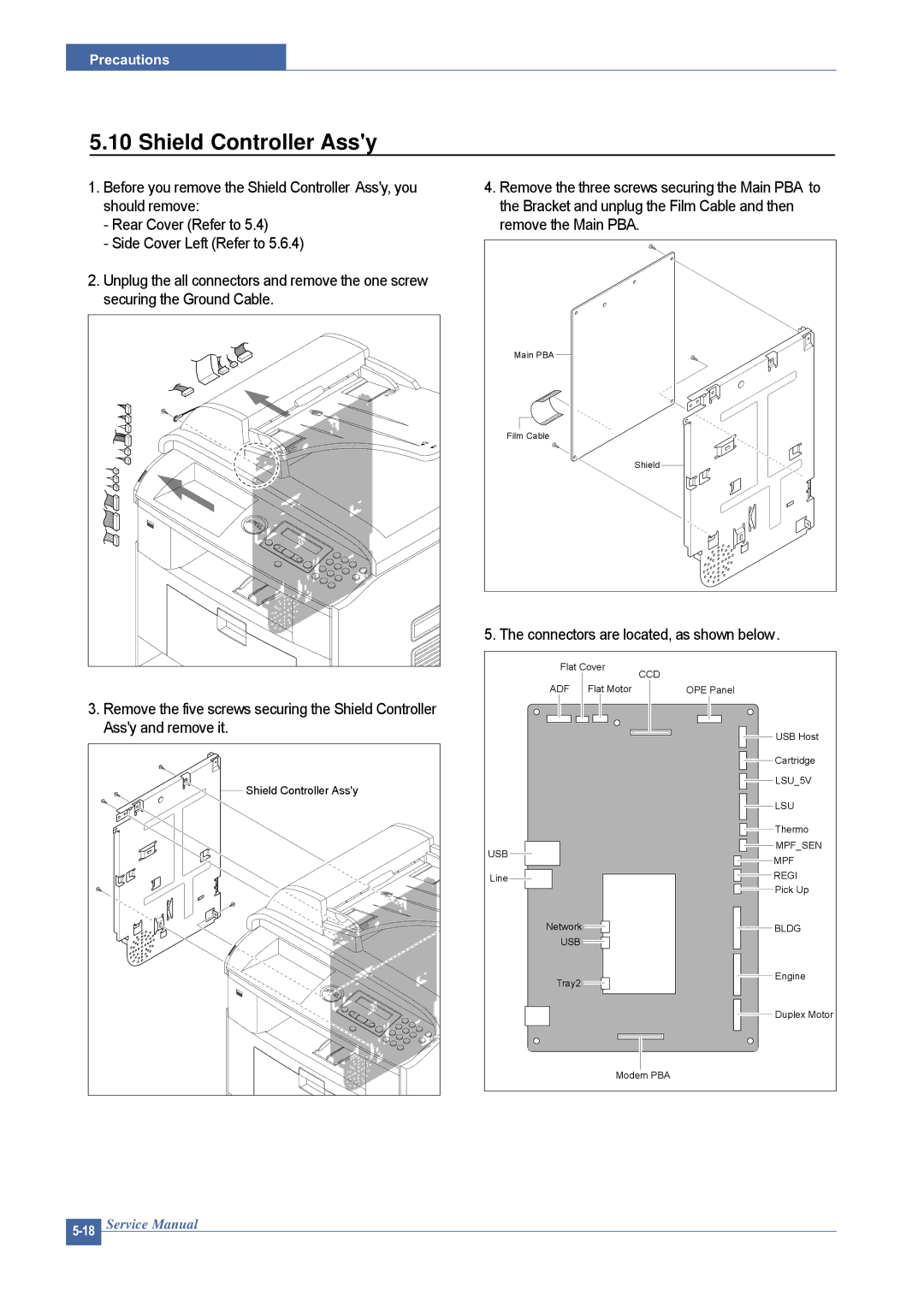 Dell 1815DN service manual Shield Controller Assy 