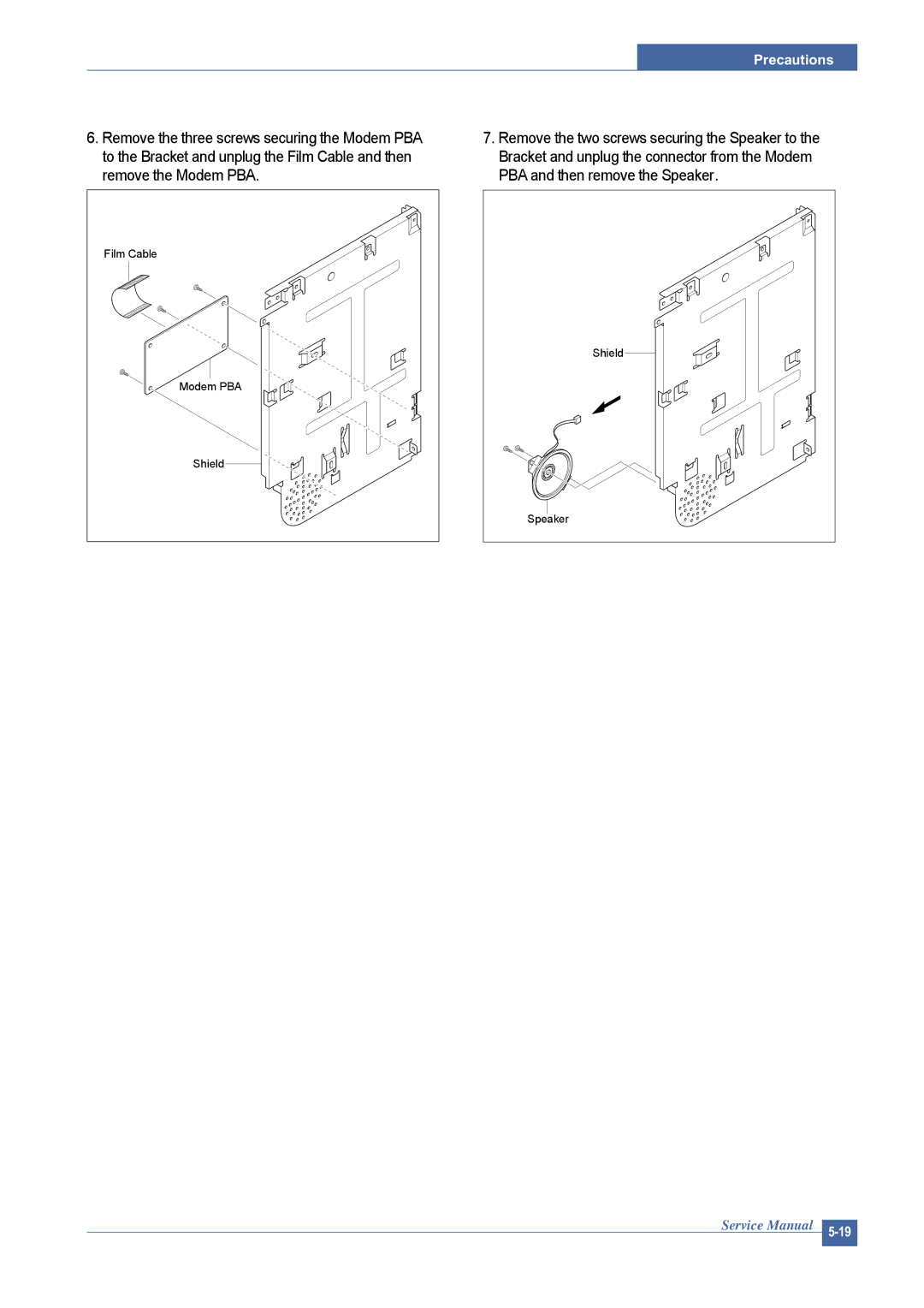 Dell 1815DN service manual Film Cable 