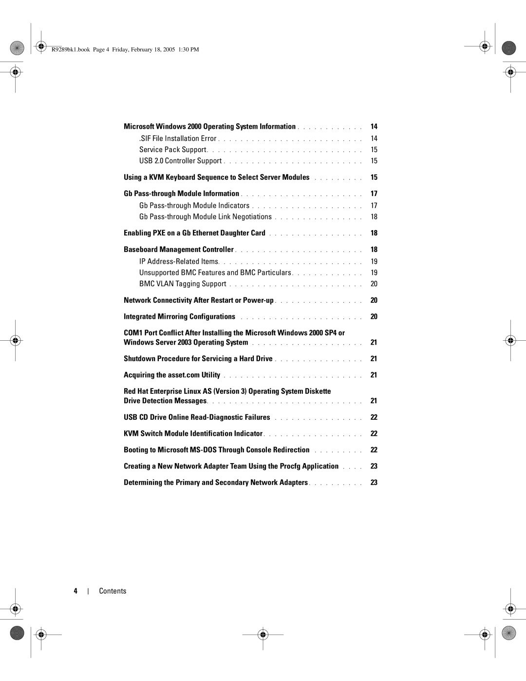 Dell 1855 manual Unsupported BMC Features and BMC Particulars 