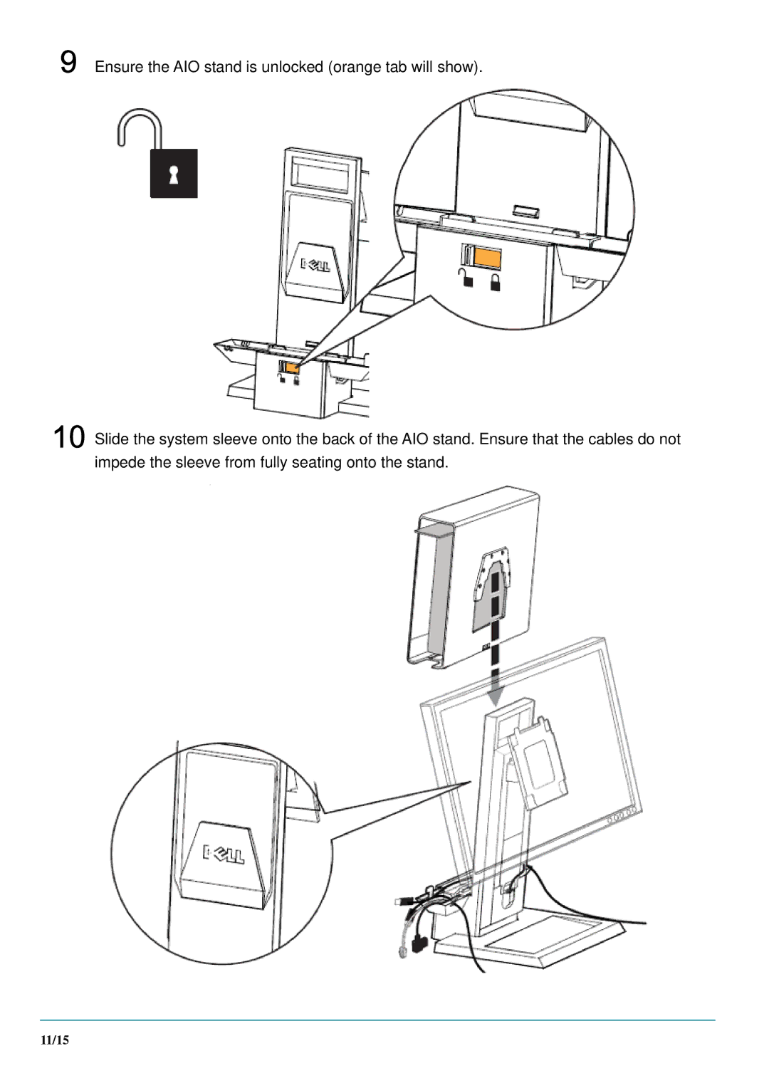 Dell P2210, 1909W, ARAIO manual 11/15 