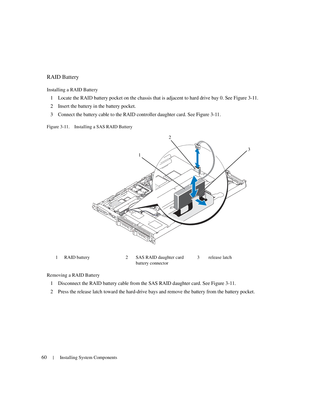 Dell 1950 owner manual RAID Battery 