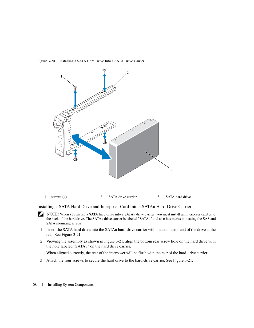 Dell 1950 owner manual Installing System Components 