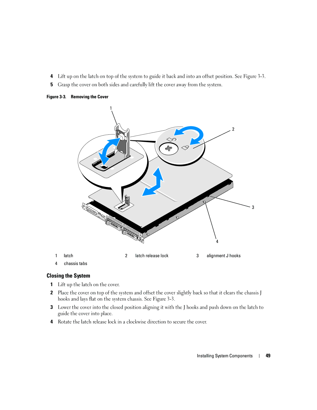 Dell 1950 owner manual Closing the System 