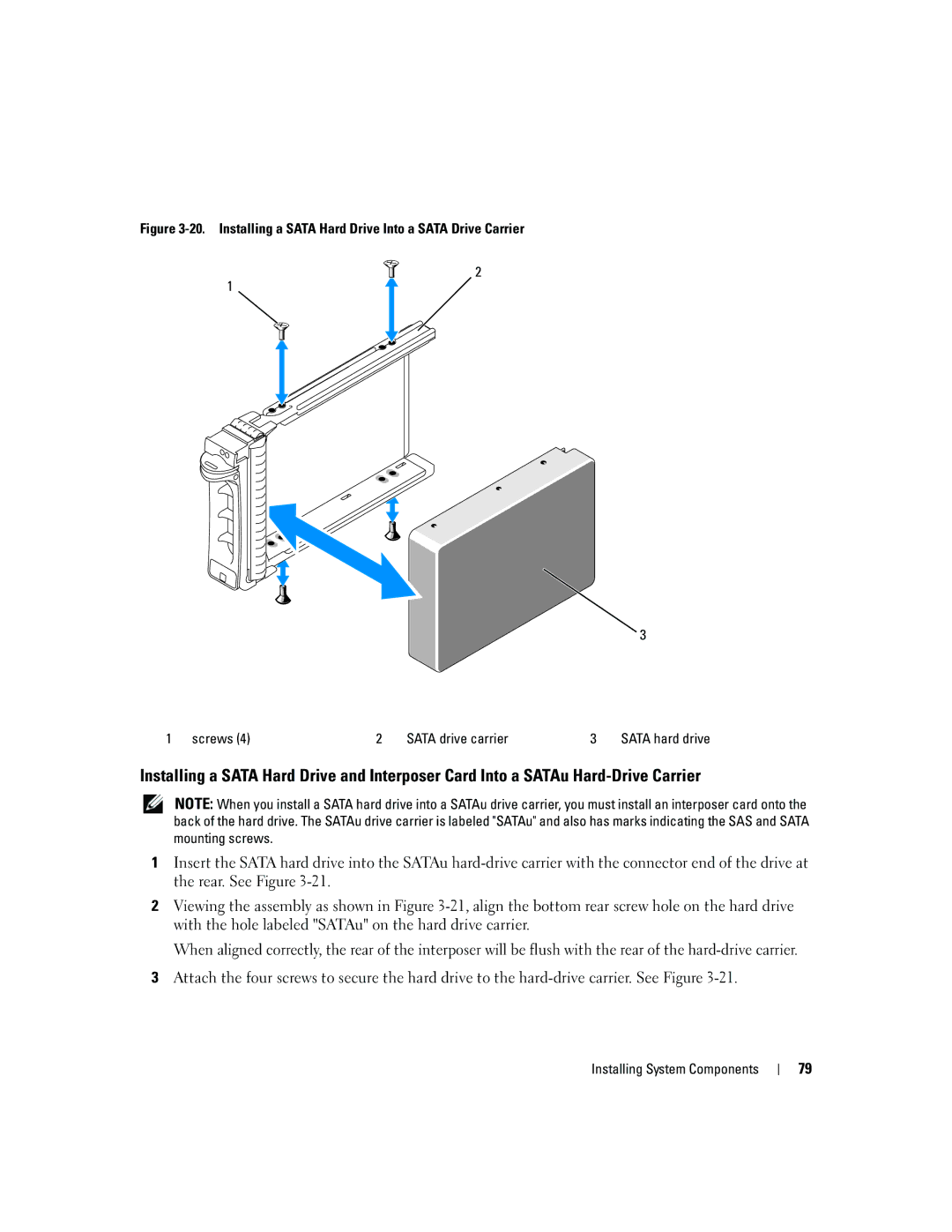 Dell 1950 owner manual Sata hard drive 