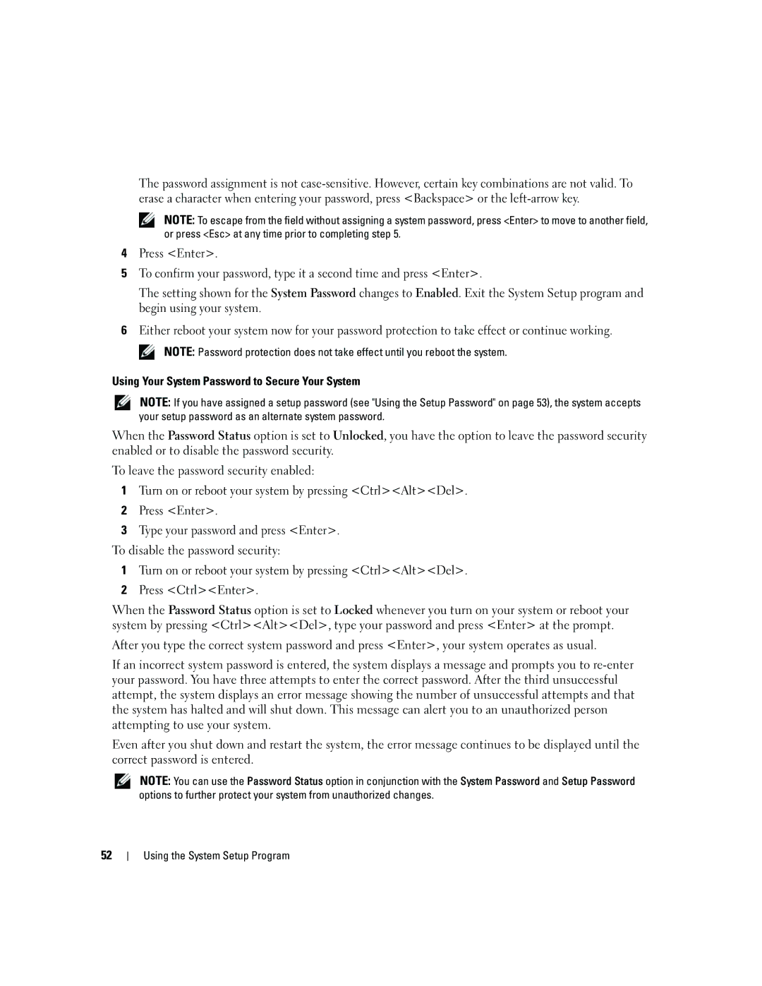 Dell 1955 owner manual Using the System Setup Program 