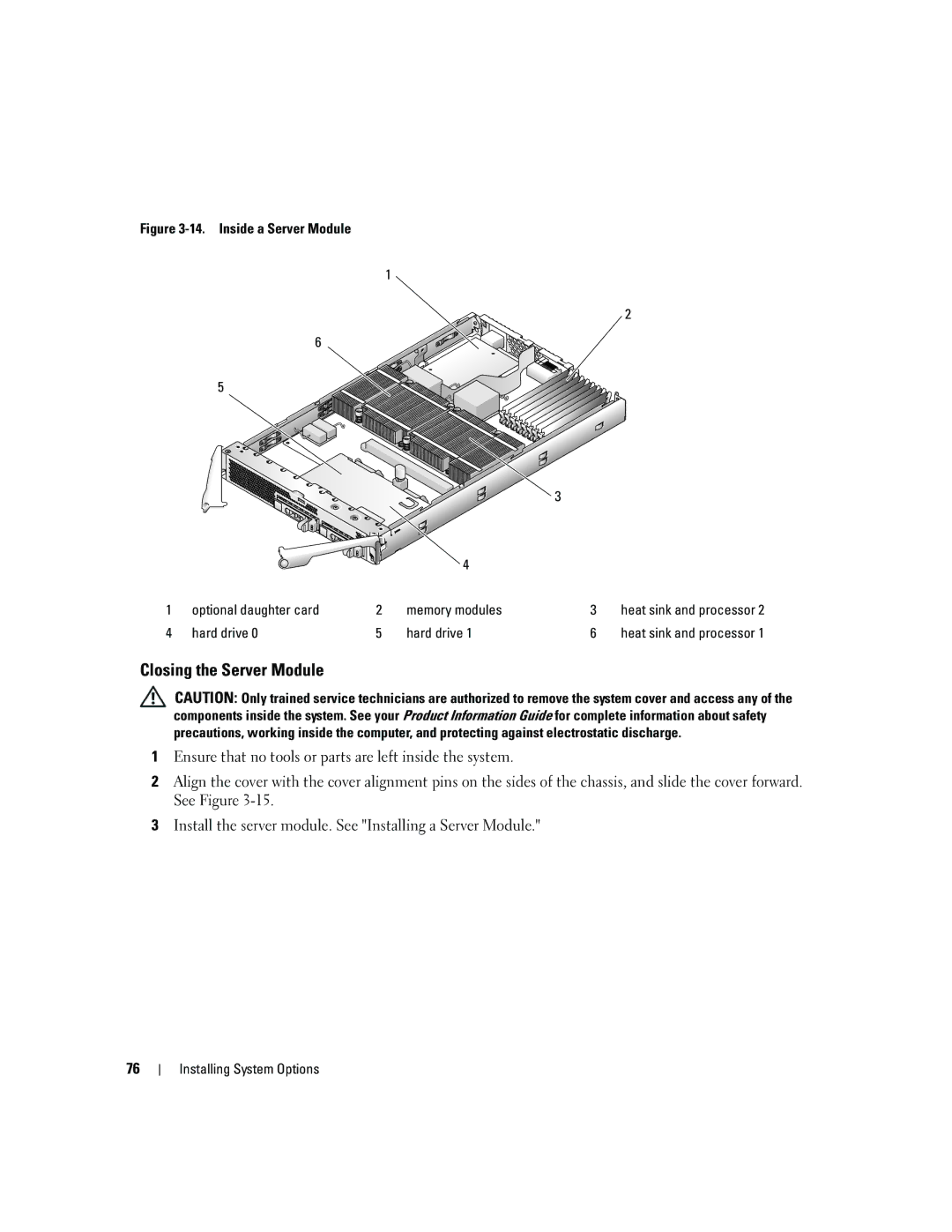 Dell 1955 owner manual Closing the Server Module, Hard drive 