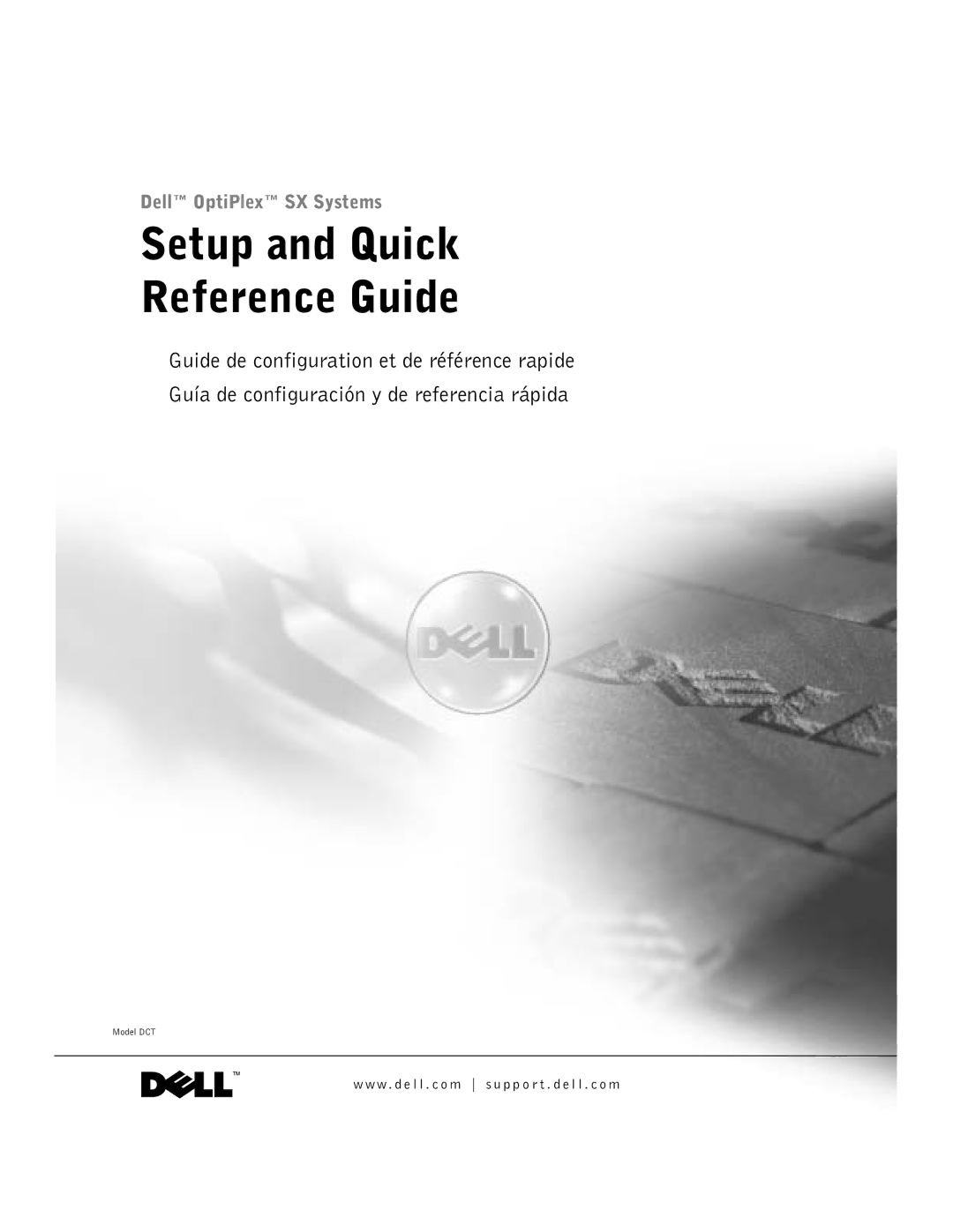 Dell 1U919 manual Setup and Quick Reference Guide 