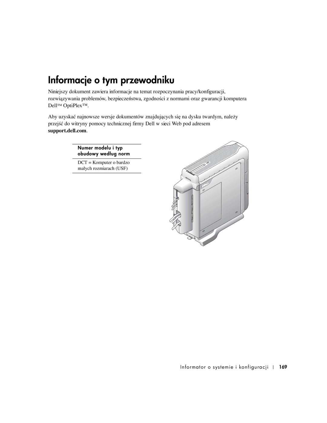 Dell 1U920 manual Informacje o tym przewodniku 