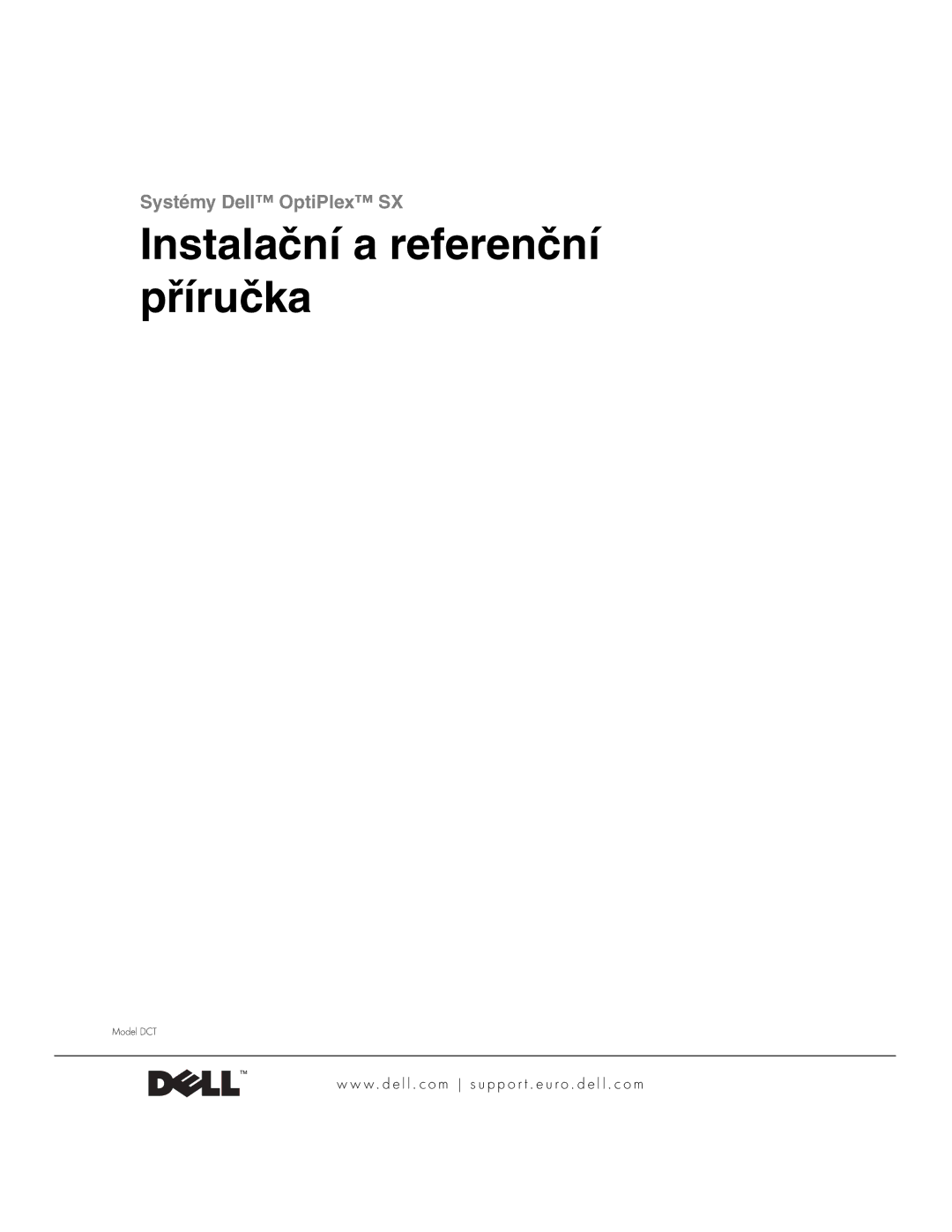 Dell 1U920 manual Instalační a referenční příručka 