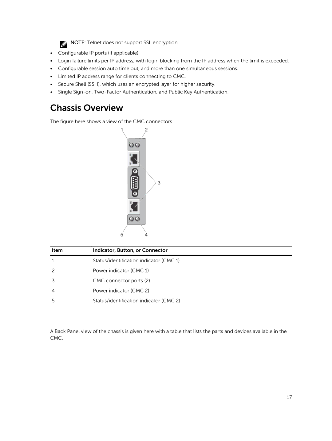 Dell 2 manual Chassis Overview 