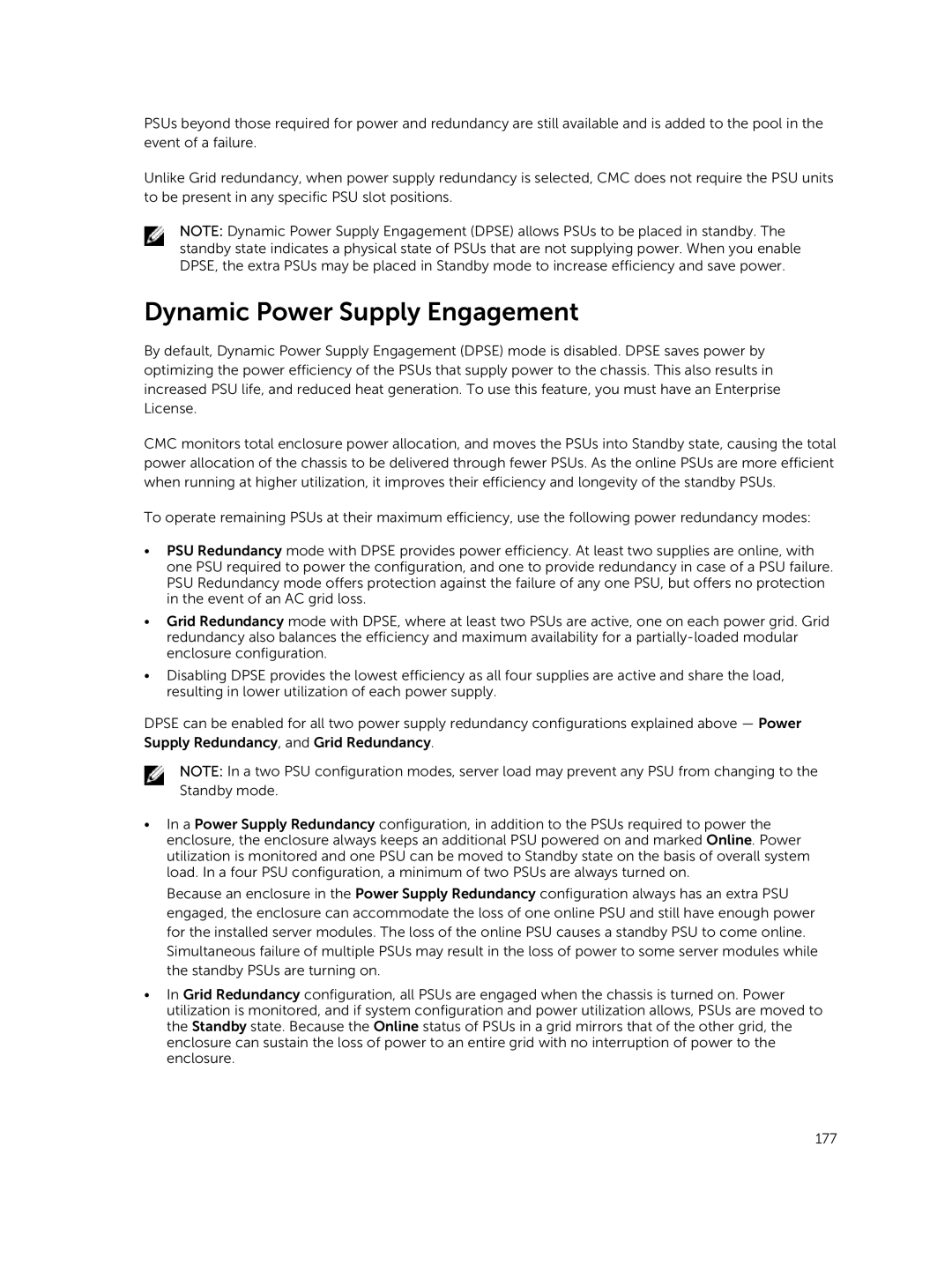 Dell 2 manual Dynamic Power Supply Engagement 