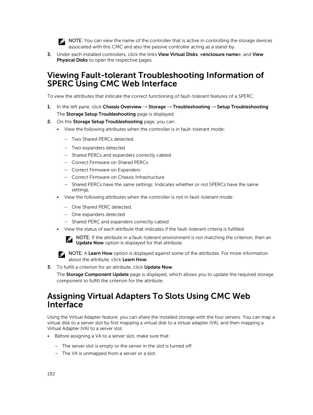 Dell 2 manual Assigning Virtual Adapters To Slots Using CMC Web Interface 