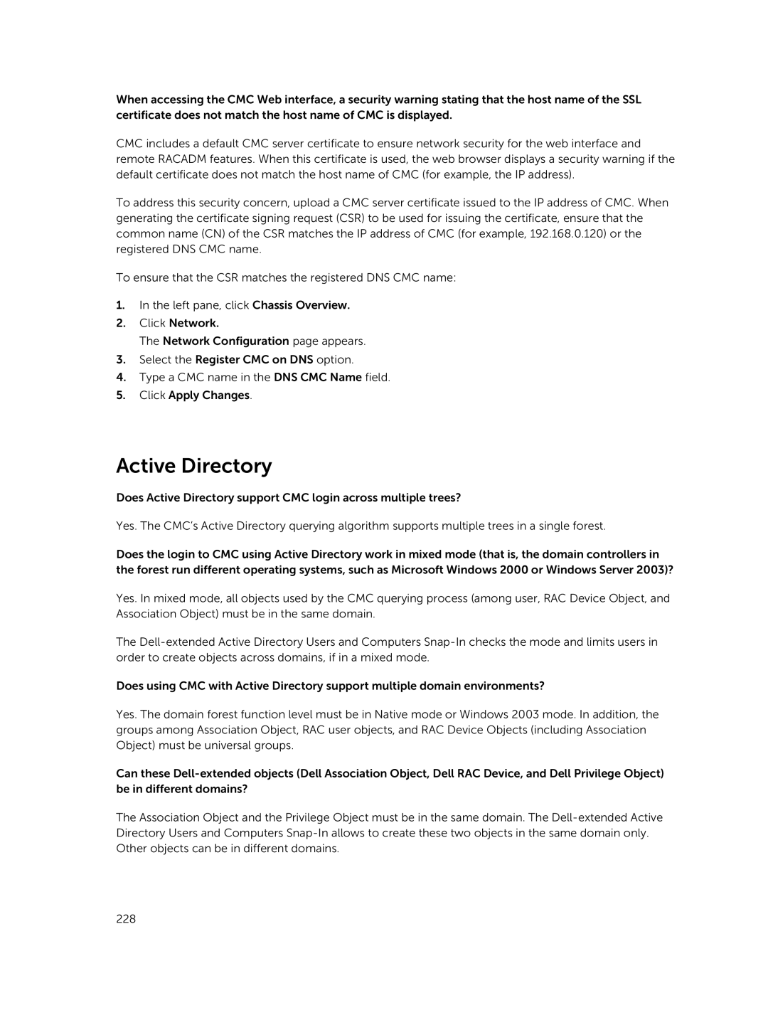 Dell 2 manual Active Directory 