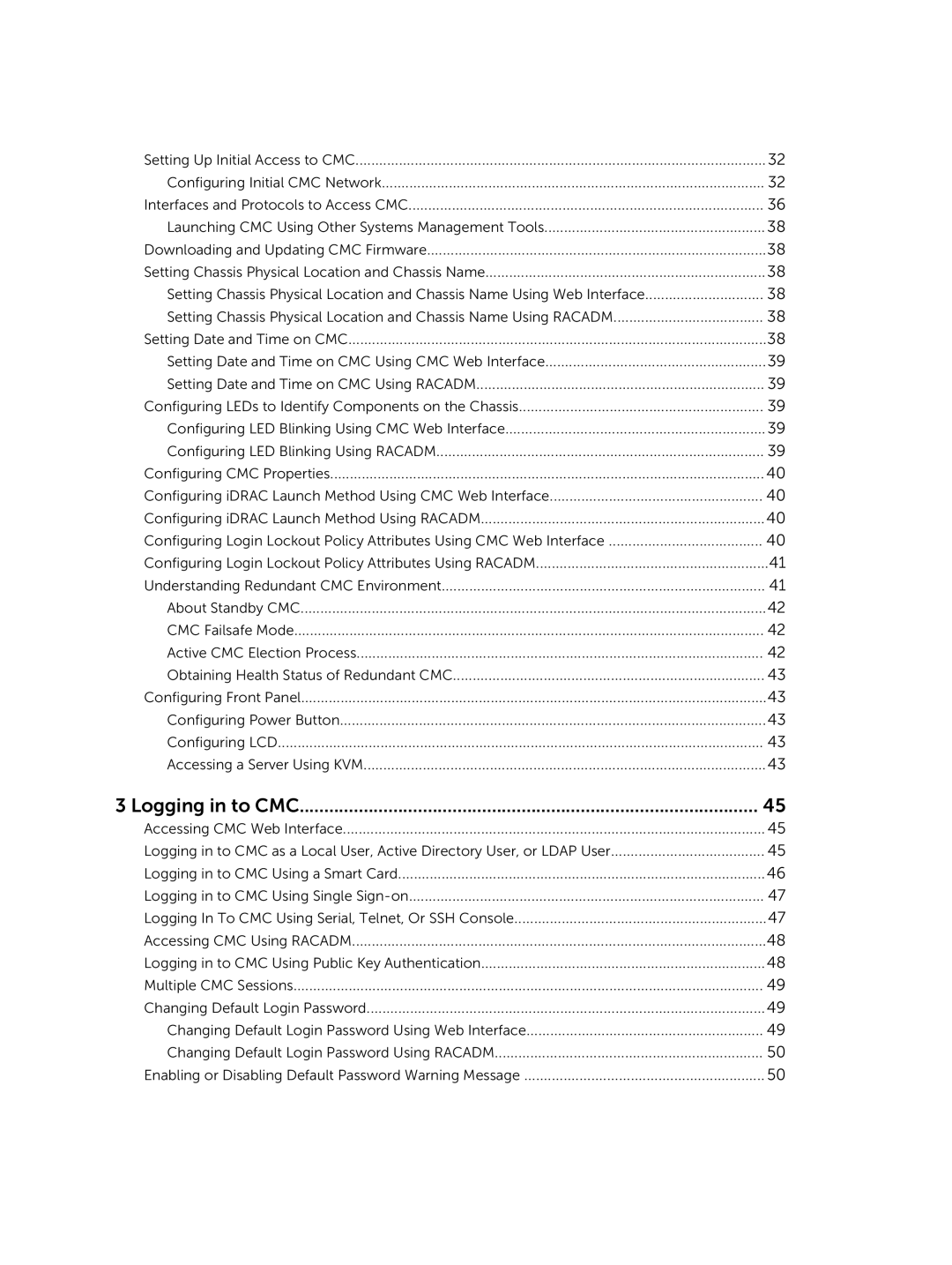 Dell 2 manual Logging in to CMC 