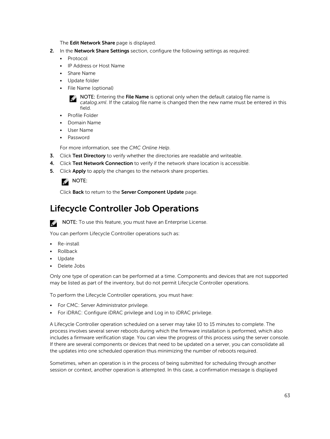 Dell 2 manual Lifecycle Controller Job Operations 