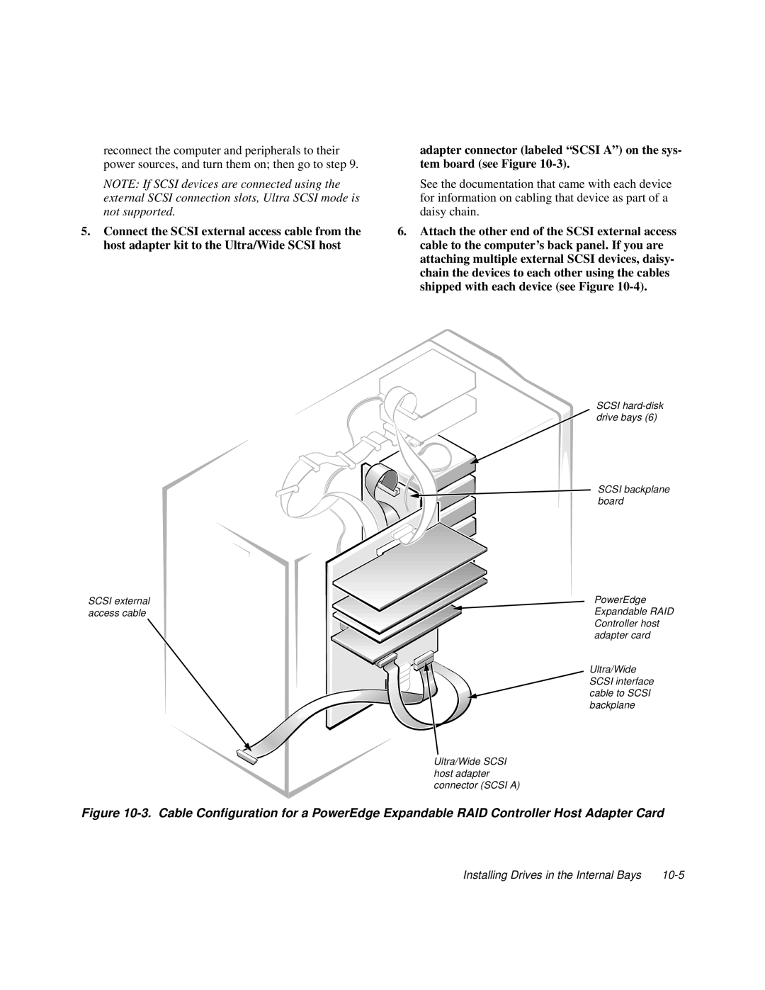 Dell 6100, 200 manual Installing Drives in the Internal Bays 10-5 