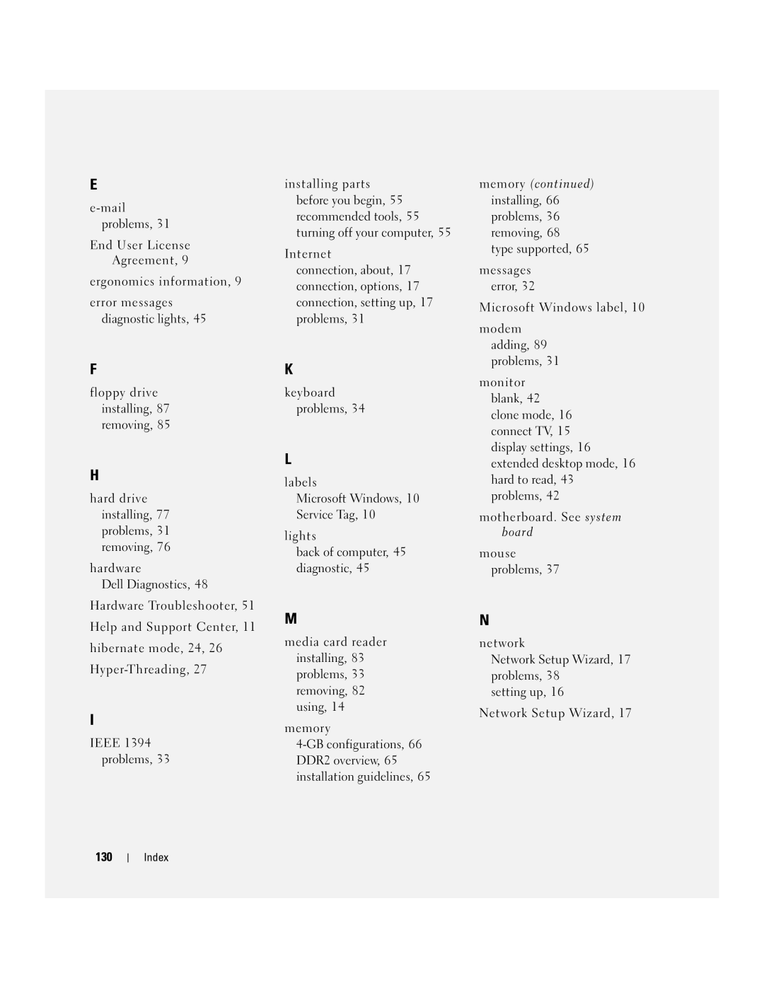 Dell 200 owner manual Network Setup Wizard 