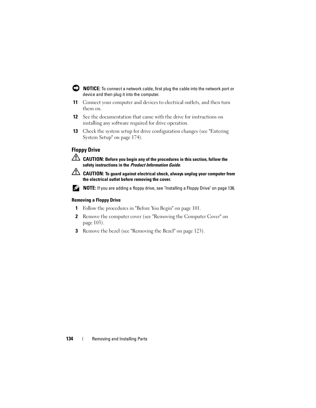 Dell 200 owner manual Floppy Drive 